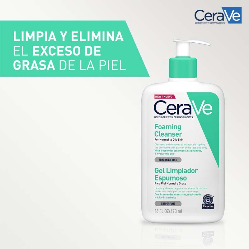 CERAVE Gel Limpiador Espumoso 473ml-5