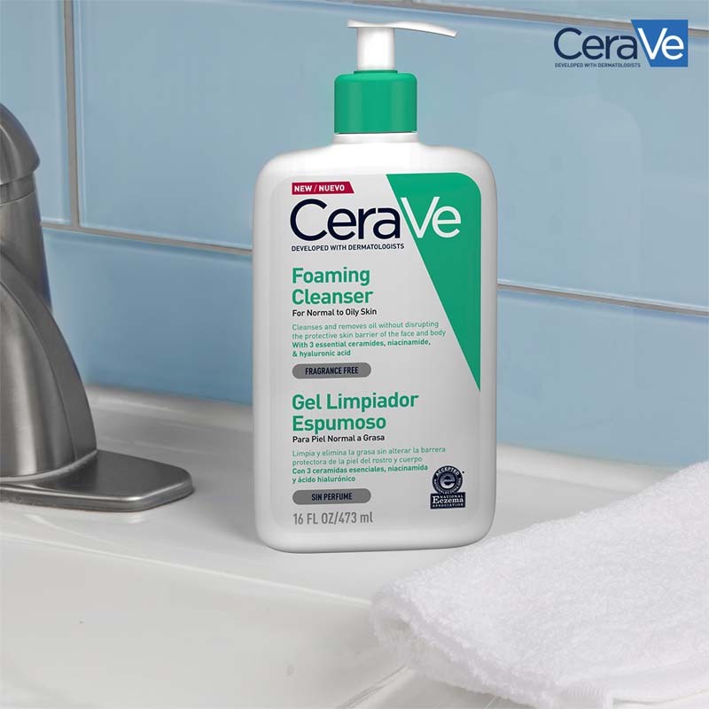 CERAVE Gel Limpiador Espumoso 473ml-12