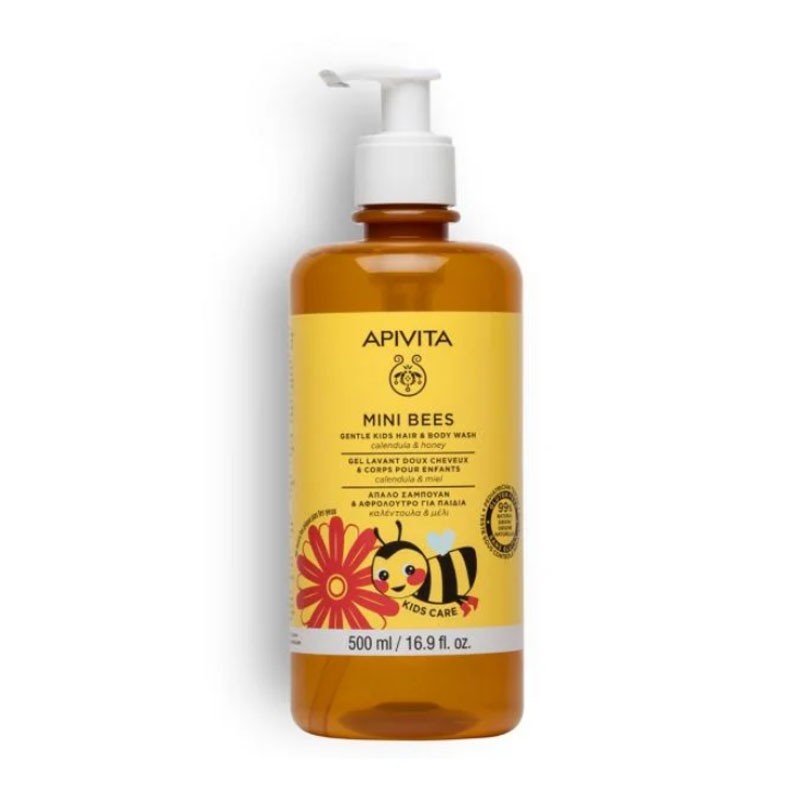 Apivita Kids Mini Bees Gel Champú Suave Caléndula Miel 500 ml-1