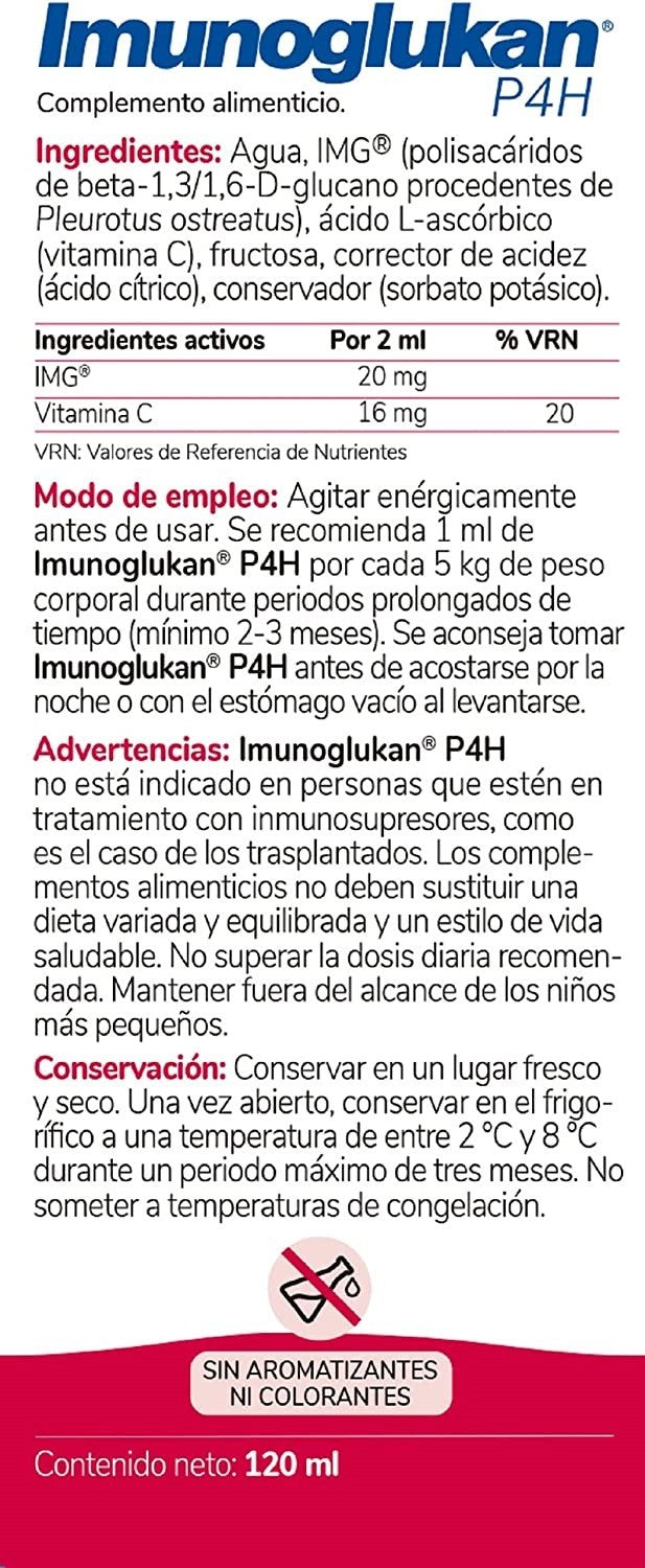 IMUNOGLUKAN Jarabe P4H TRIPLO 3x120ml