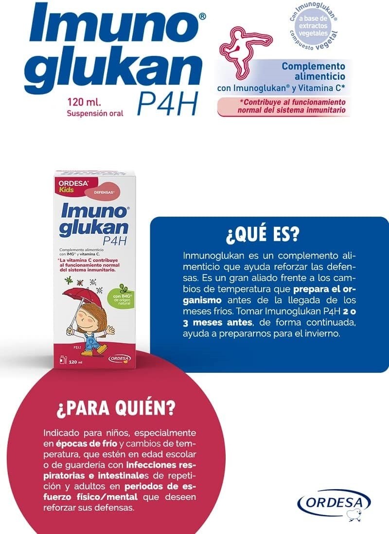 IMUNOGLUKAN Jarabe P4H TRIPLO 3x120ml