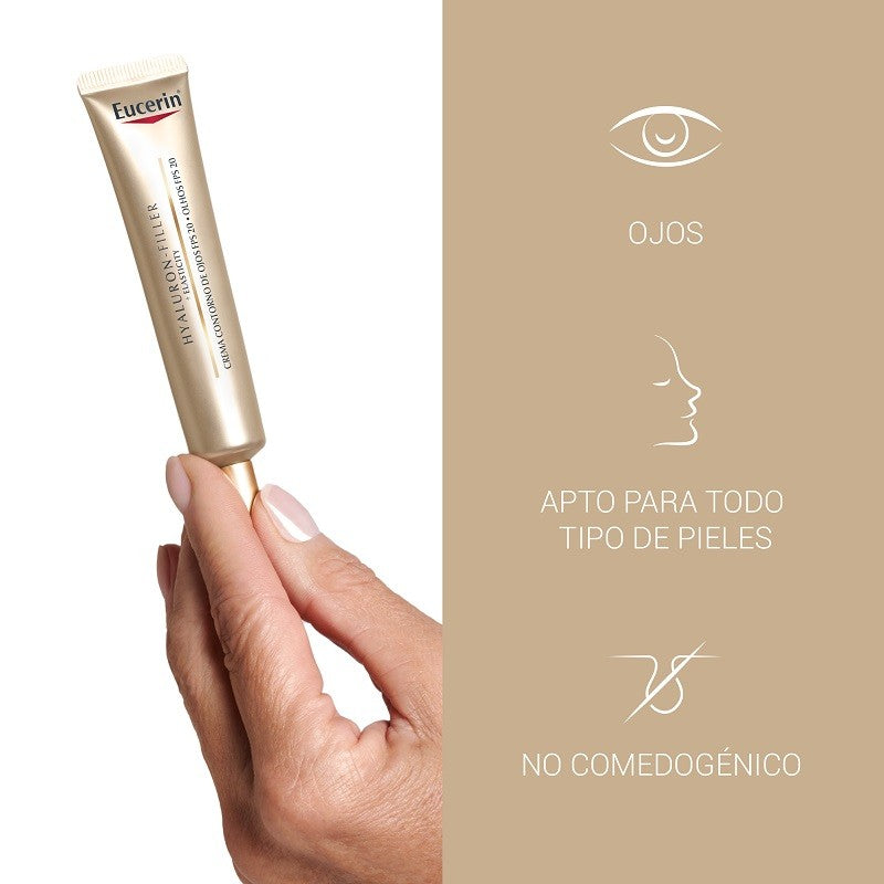 EUCERIN Hyaluron Filler +Elasticity Contorno de Ojos FPS20 (15ml)-4