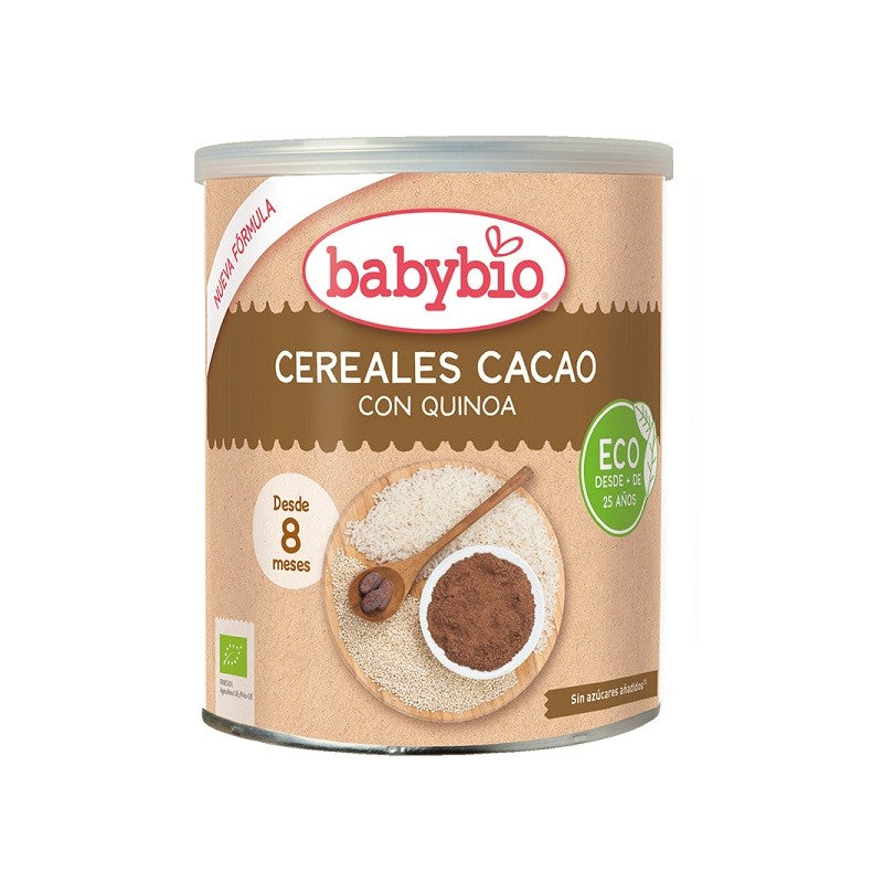 BABYBIO Cereales Cacao con Quinoa BIO +8m 220g-1