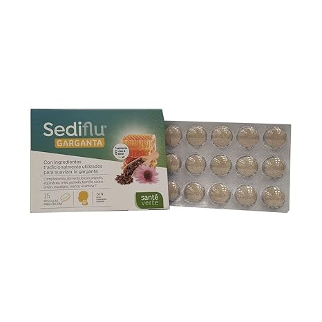 Santé Verte Sv Sediflu Garganta Pastillas 15 ud-2