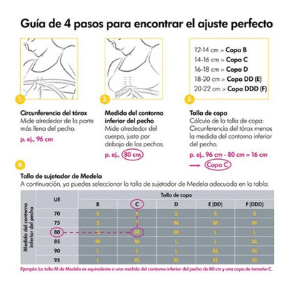 MEDELA Top Extracción Hands-Free Chai Talla S-6
