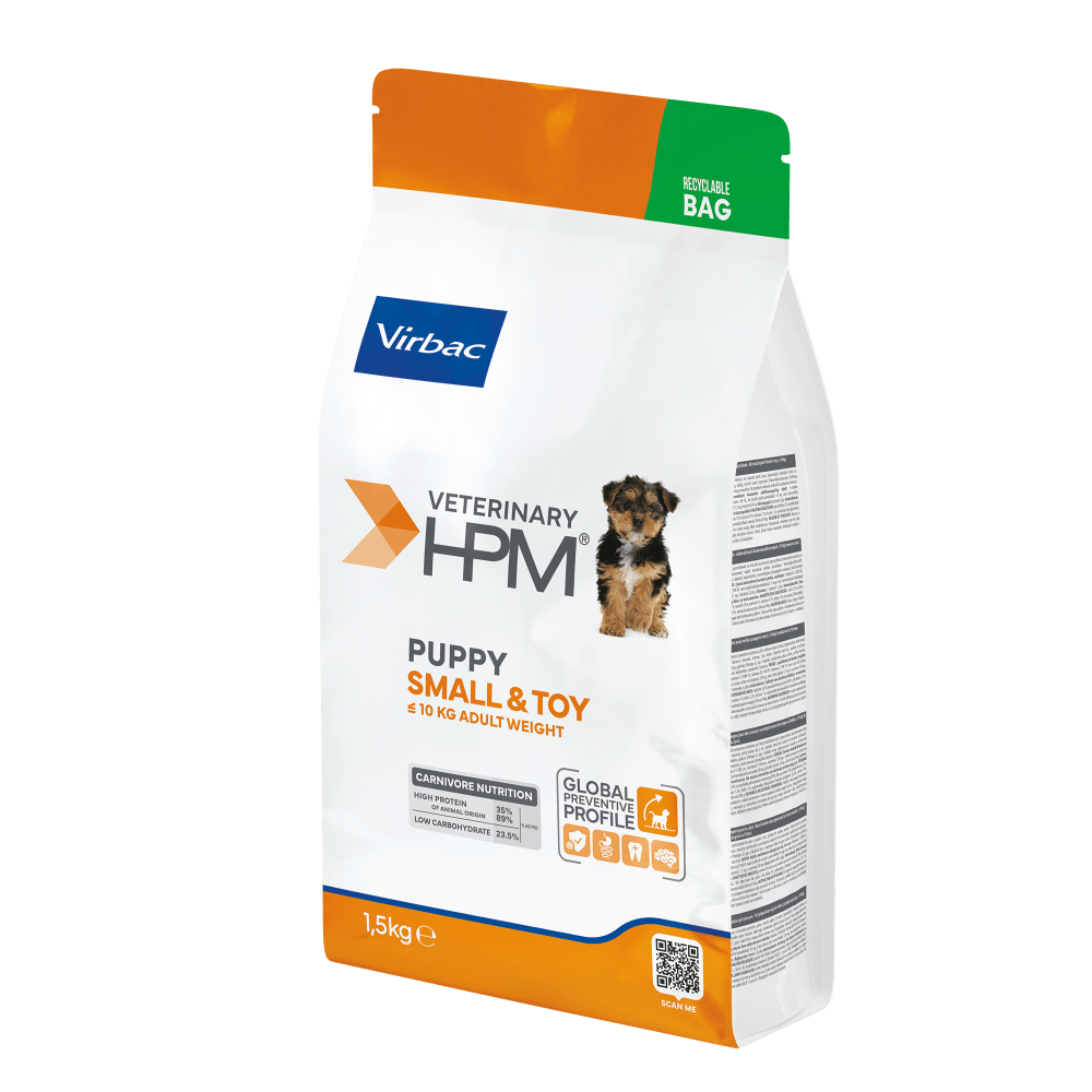 Virbac HPM Puppy Small & Toy Pienso Seco 1,5kg