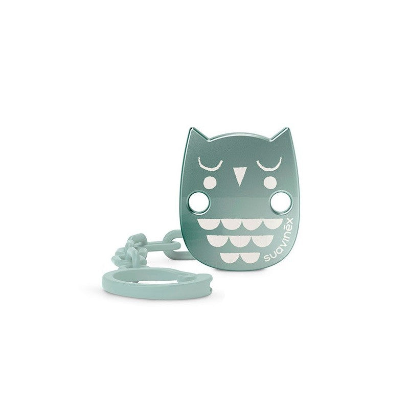 SUAVINEX Broche de Pinza Premium Bonhomía (Búho Verde) +0m-1