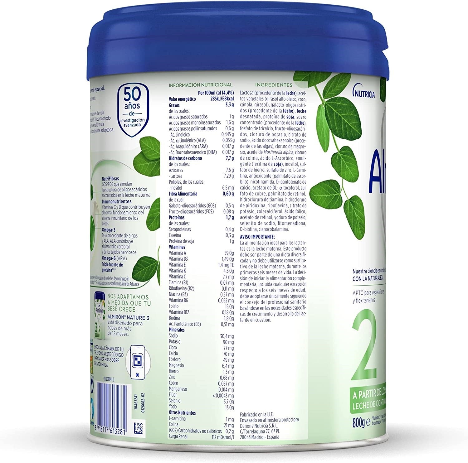 ALMIRÓN Nature 2 Leche de Continuación en Polvo 800gr-3