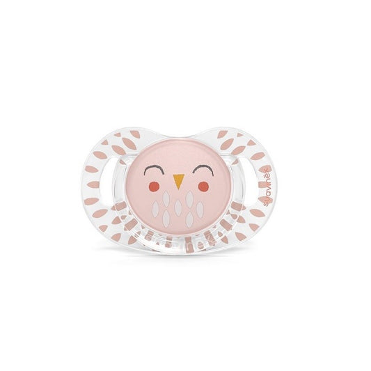 SUAVINEX Chupete Bonhomía Tetina Anatómica Silicona SX Pro +18M (Búho Rosa)-1