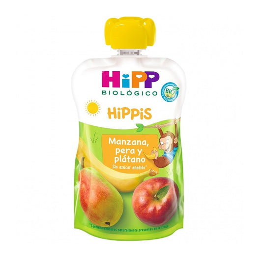 Hipp Biológico Bolsita Hippis Manzana, Pera y Plátano 100gr-1