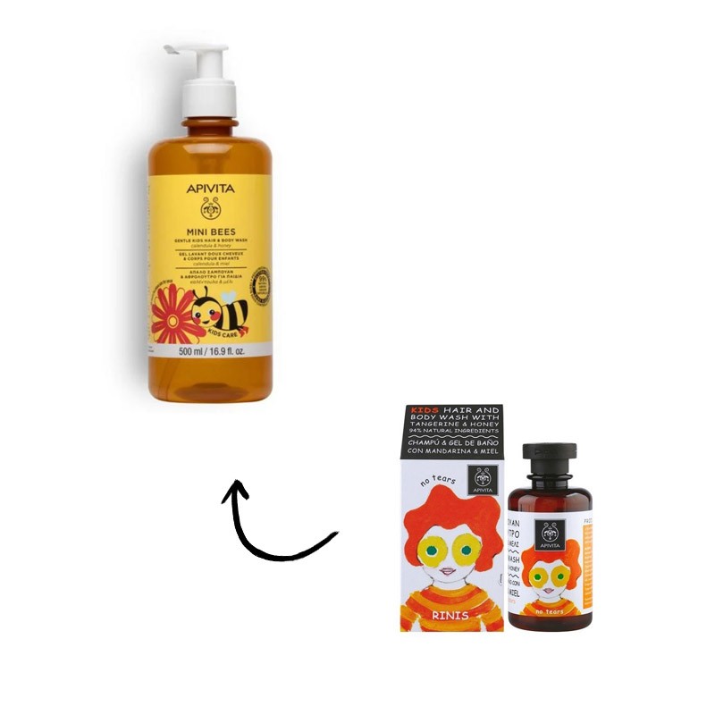 Apivita Kids Mini Bees Gel Champú Suave Caléndula Miel 500 ml-2