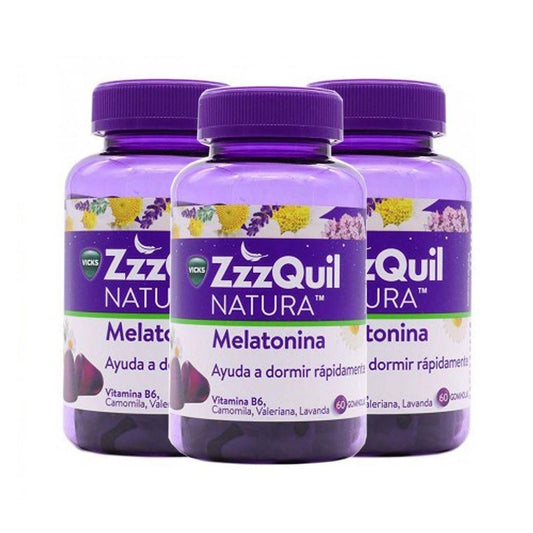 ZzzQuil Natura Mélatonine 3x60 Gummies