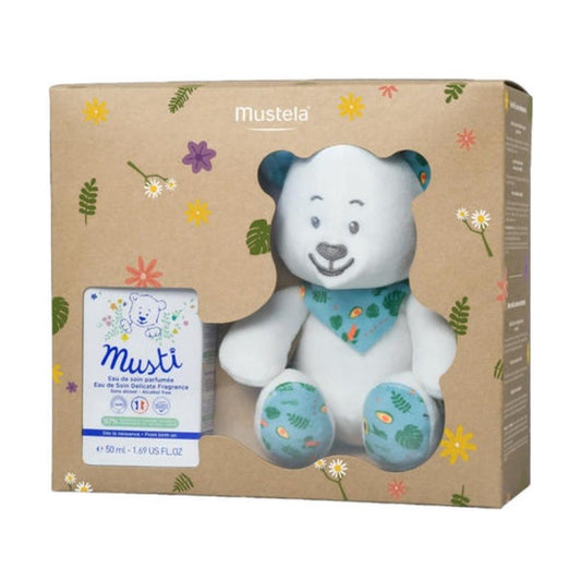 MUSTELA Pack Musti Eau de Cologne 50ml + CADEAU Ours en peluche
