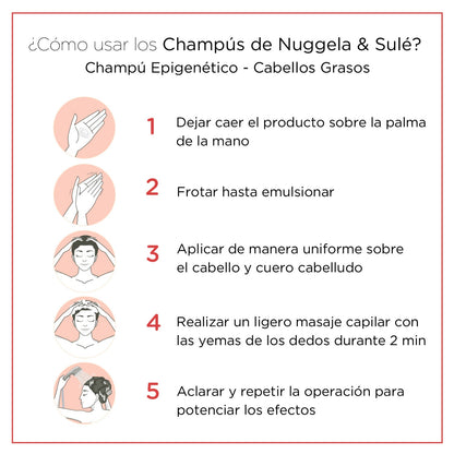 NUGGELA & SULÉ Champú Epigenético Cabello Graso 2x250ml-6