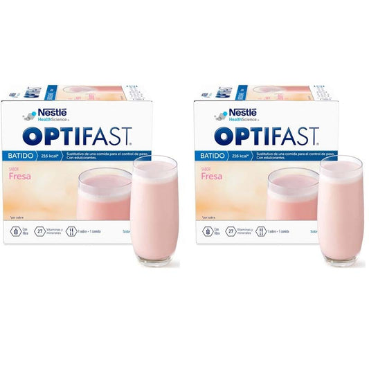 OPTIFAST DUPLO Batido Fresa 2x12 Sobres de Nestlé-1