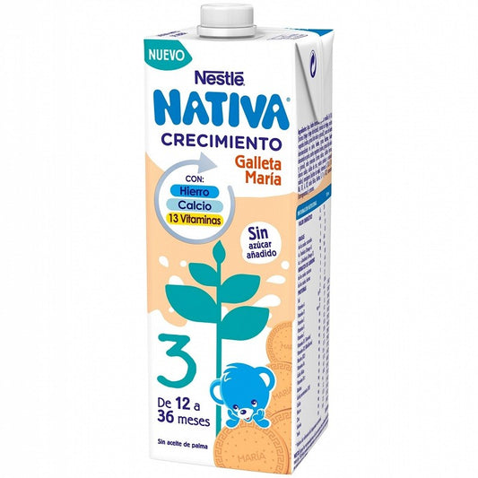NATIVA 3 Crecimiento Galleta María 1L Nestlé-1