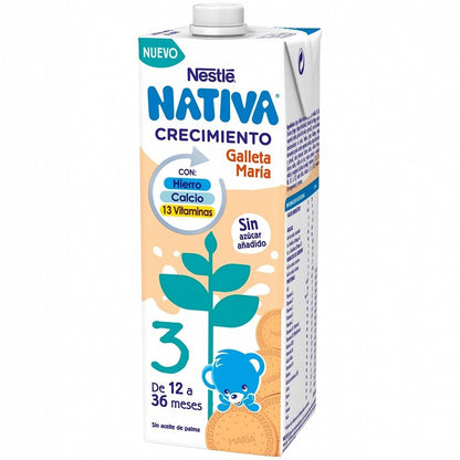 NATIVA 3 Crecimiento Galleta María 1L Nestlé-1
