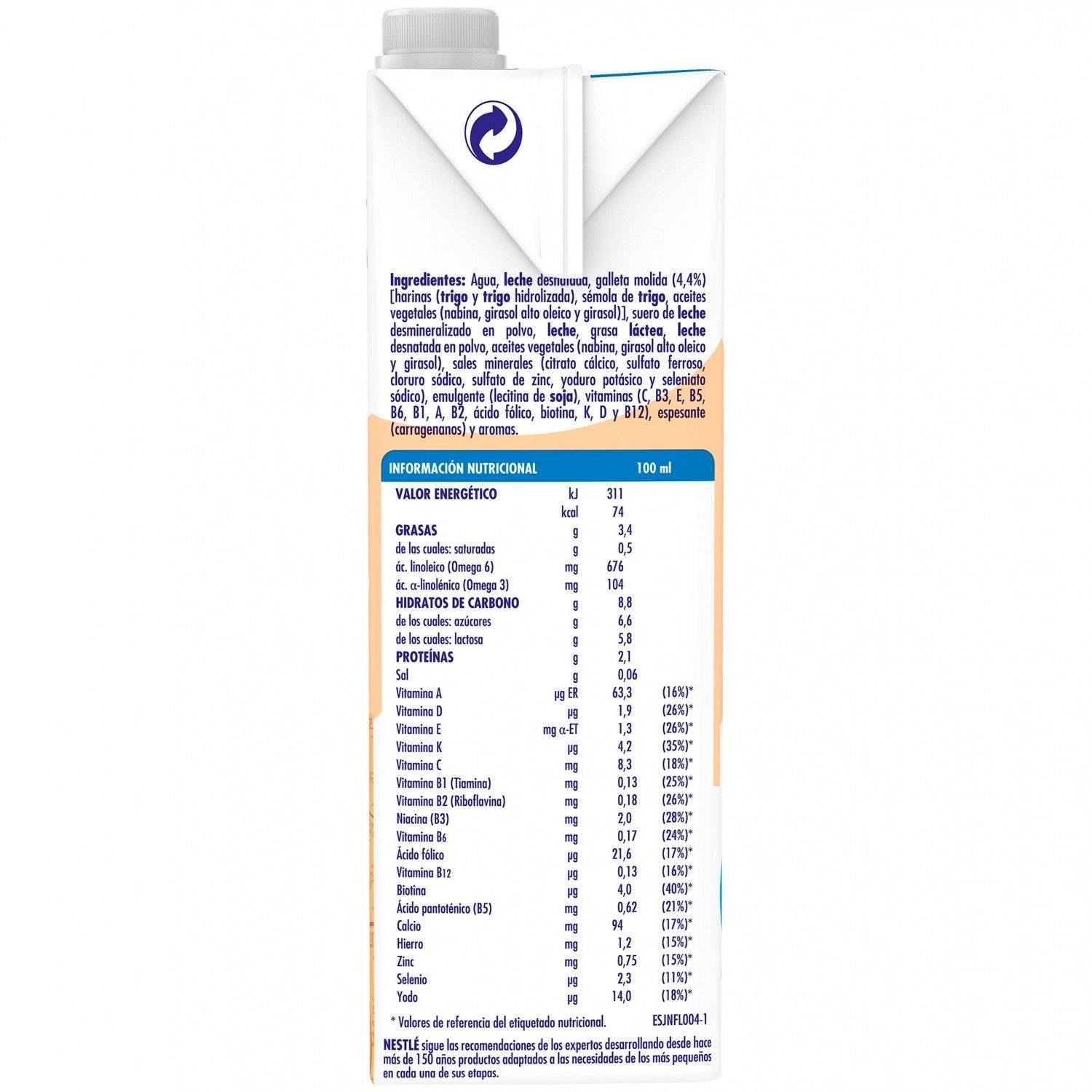 NATIVA 3 Crecimiento Galleta María 1L Nestlé-5