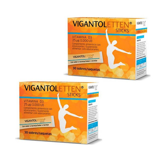 VIGANTOLETTEN Vitamina D3 Sticks Duplo 2x30 Unidades-1