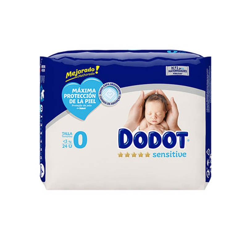 Dodot Sensitive Recién Nacido Talla 0 24 uds-1