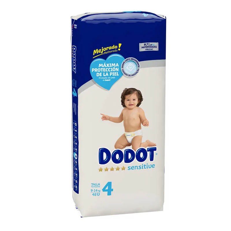 Fraldas Dodot Sensitive Pack Mensal Tamanho 4
