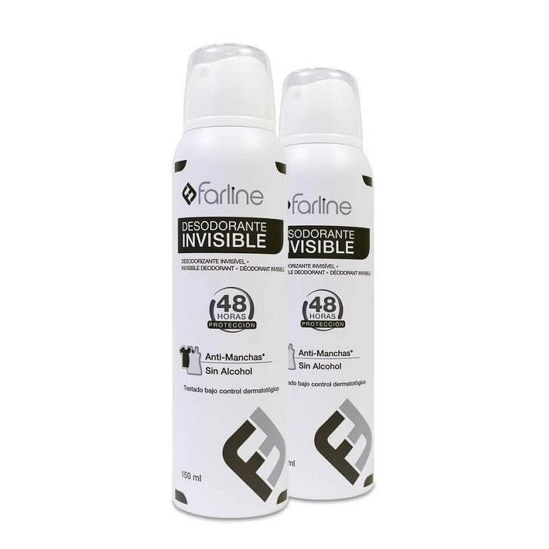 FARLINE Desodorante Spray Invisible DUPLO 2x150ml-1