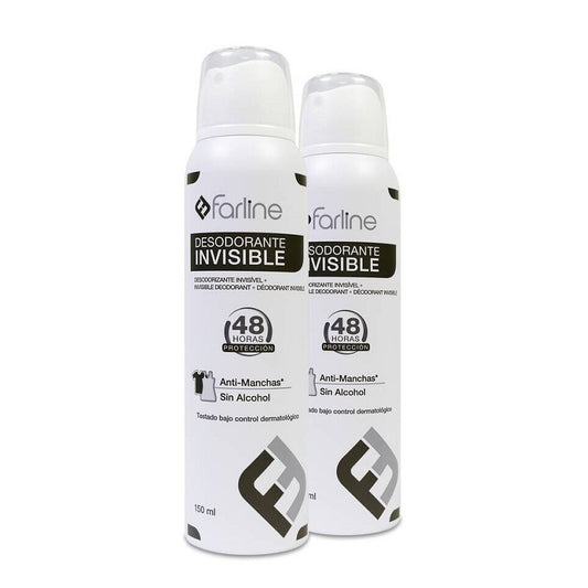 FARLINE Desodorante Spray Invisible DUPLO 2x150ml-1