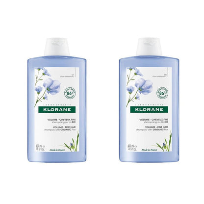 KLORANE Champú al lino BIO Duplo 2 x400 ml-4