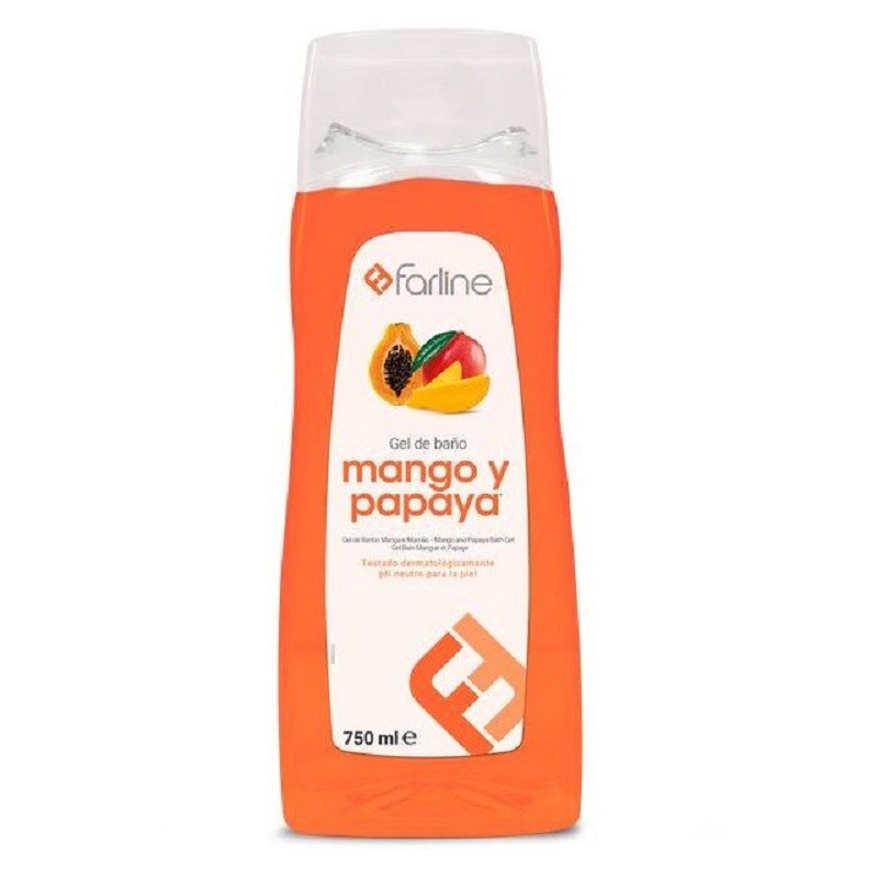 FARLINE Gel de Baño Mango y Papaya 750m-1