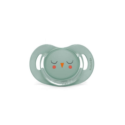 SUAVINEX Chupete Bonhomía Tetina Anatómica Silicona SX Pro 6-18 M (Búho Verde)-1