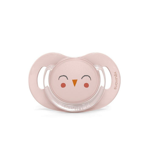 SUAVINEX Chupete Bonhomía Tetina Anatómica Silicona SX Pro 6-18 M (Búho Rosa)-1