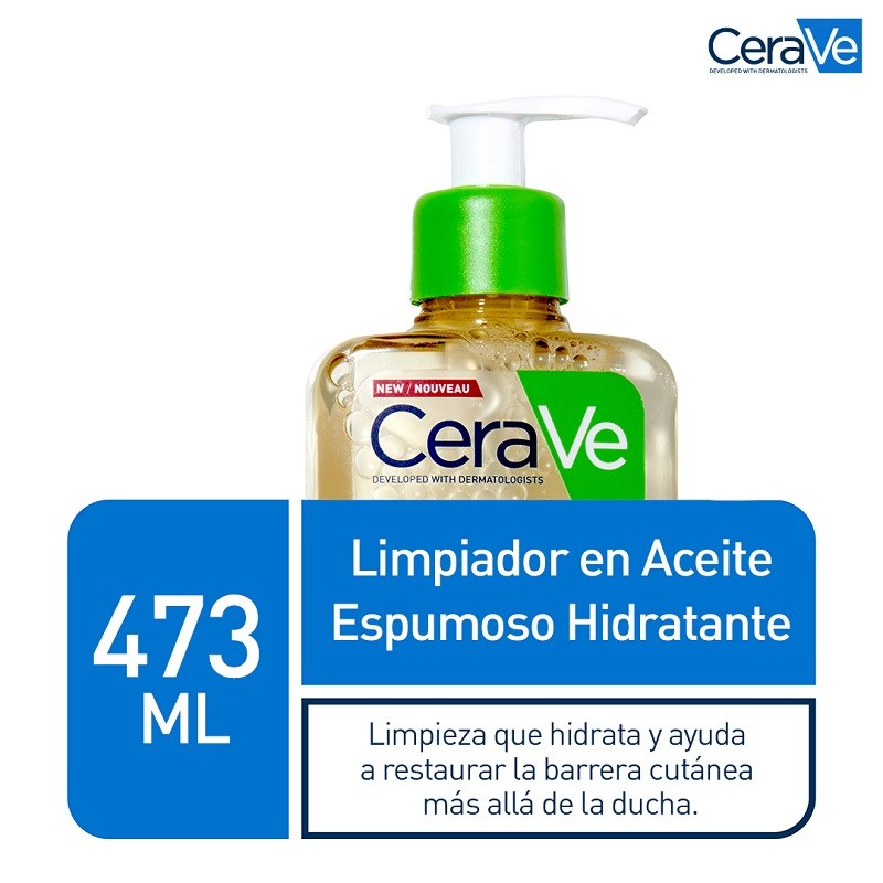 CERAVE Aceite Limpiador Espumoso 473 ml-3