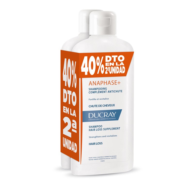 DUCRAY Anaphase+ Champú Anticaída DUPLO 2x400ml-1