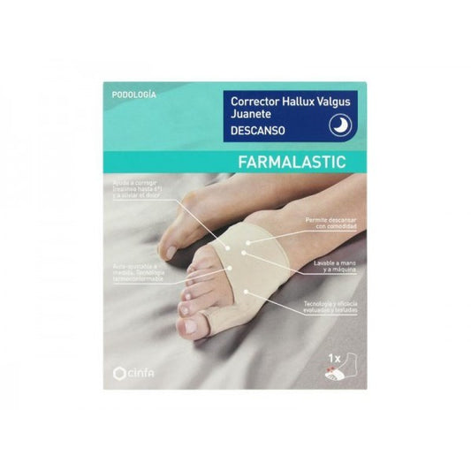 FARMALASTIC Protecteur Hallux Valgus Repose-oignon Taille Moyenne