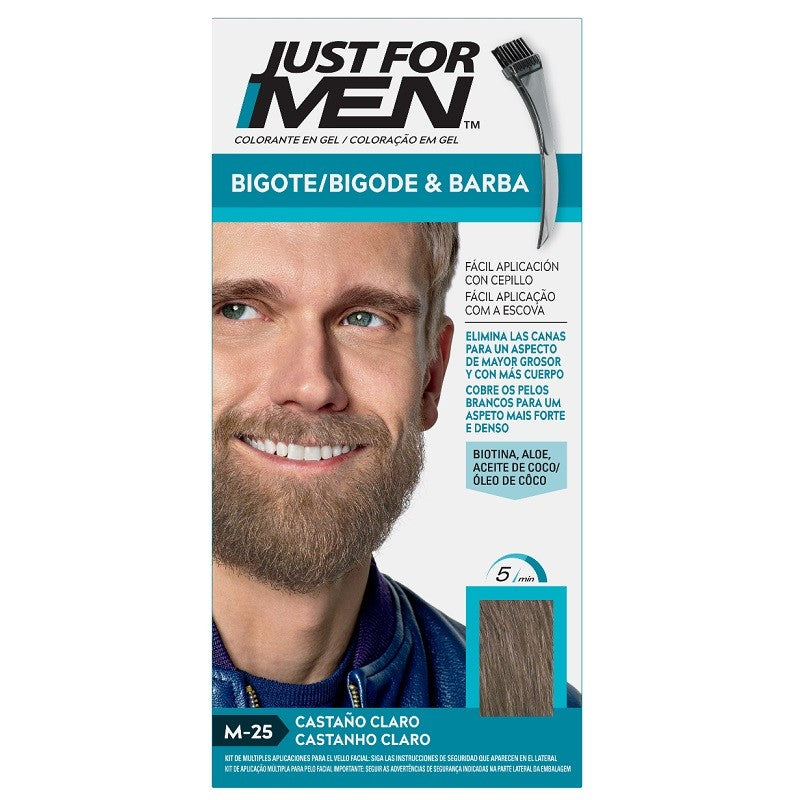 JUST FOR MEN Bigote y Barba Color Castaño Claro M-25-2
