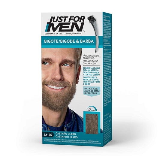 JUST FOR MEN Bigote y Barba Color Castaño Claro M-25-1
