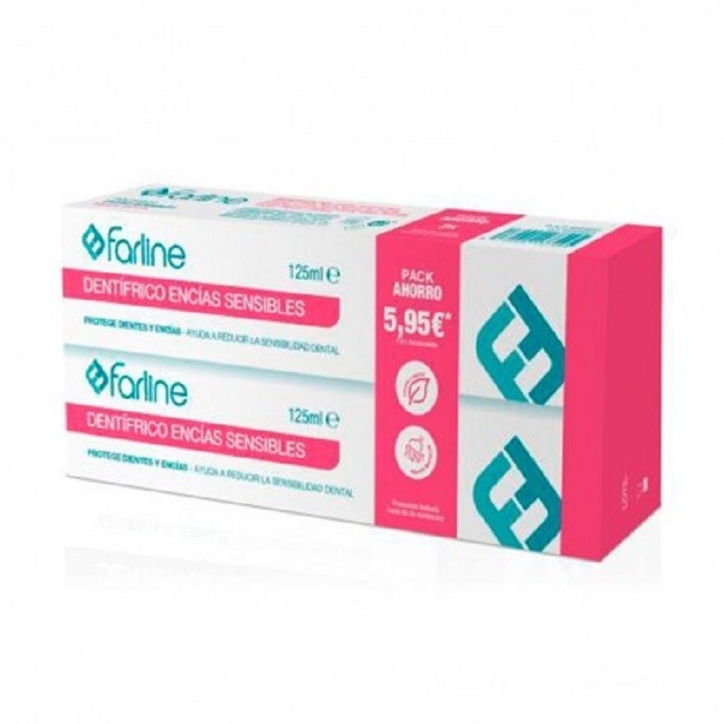 FARLINE Pasta de Dientes Encías Sensibles DUPLO 2x125ml-1