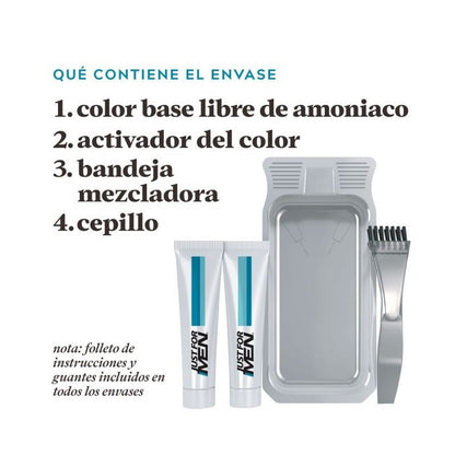 JUST FOR MEN Bigote y Barba Color Castaño Oscuro M-35 (15ml)-9