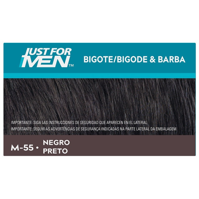 JUST FOR MEN Bigote y Barba Color Negro M-55 (15ml)-4
