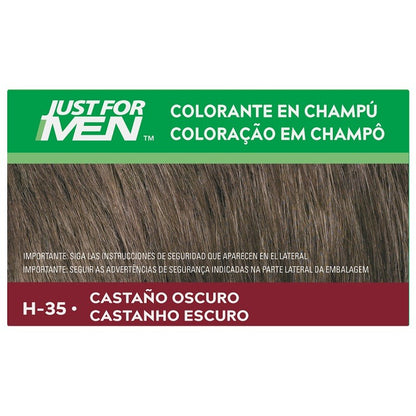 JUST FOR MEN Colorante en Champú Castaño Oscuro H-35 (30ml)-3