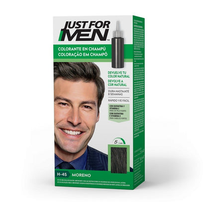 JUST FOR MEN Colorante en Champú Moreno H-45 (30ml)-1