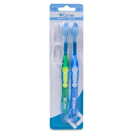FARLINE Cepillo Dental Medio 2 uds-1