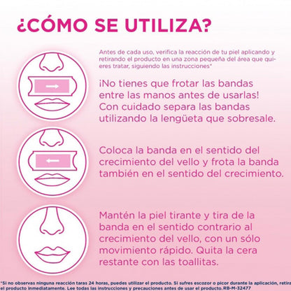 VEET Pure Bandas de Cera Fría Facial Piel Sensible 20 uds-4