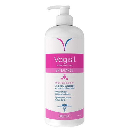 VAGISIL Higiene Íntima Gel pH Balance con Gynoprebiotico 500ml-1