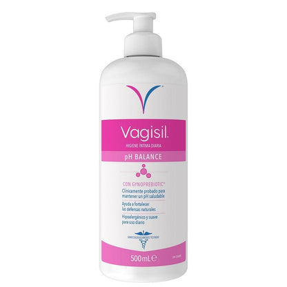 VAGISIL Higiene Íntima Gel pH Balance con Gynoprebiotico 500ml-1