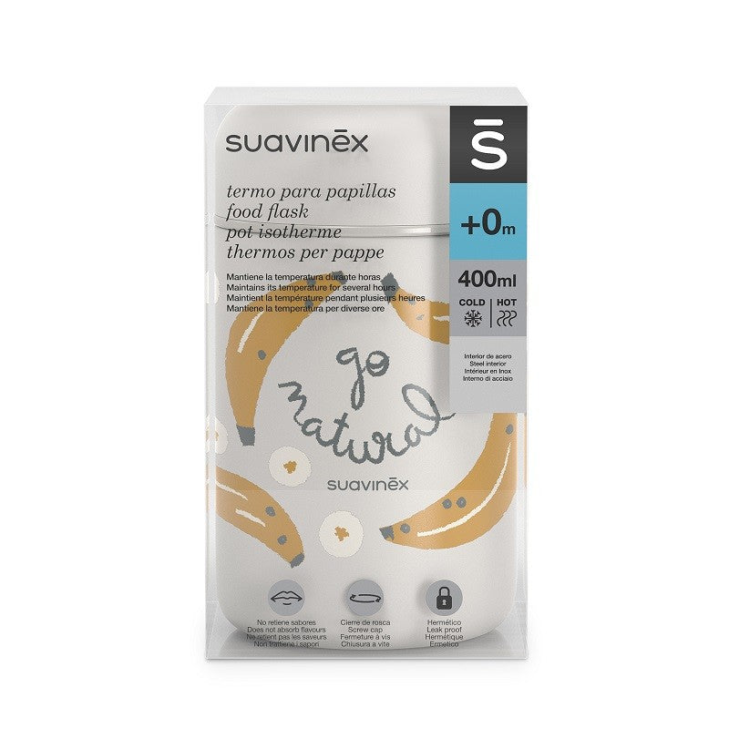 SUAVINEX Termo para Papillas "Go Natural" Plátanos 400ml-1