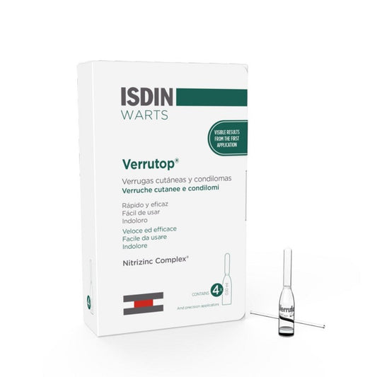 ISDIN Verrues Verrutop 4 Ampoules x 0,10 ml