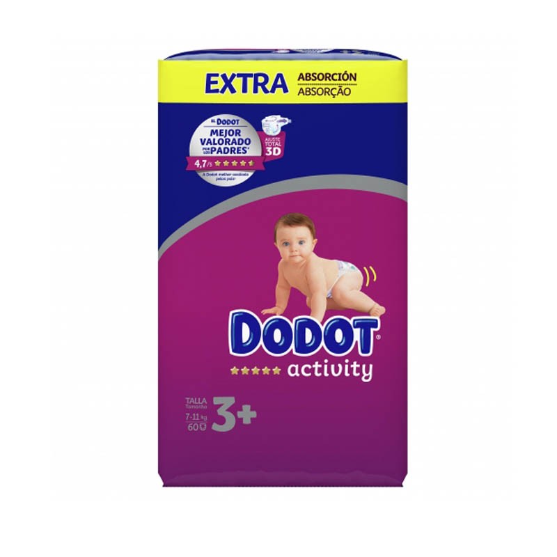 Dodot Activity Extra Jumbo Pack Talla 3 (60 uds)-1