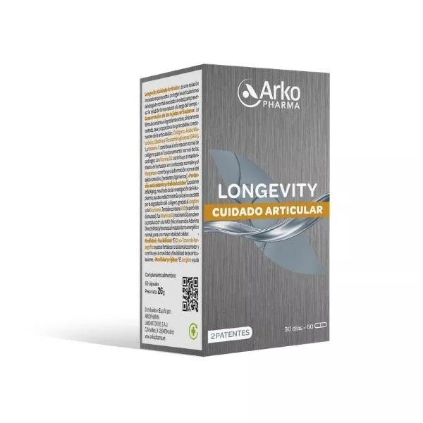 Arkopharma Longevity joint support capsules with collagen and hyaluronic acid 60 caps