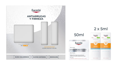 Eucerin Pack Antiedad Hyaluron-Filler Crema de Día FPS 30 50ml + 2 Minis Sun 5ml